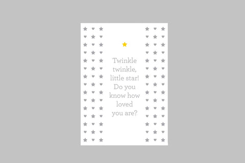 Twinkle, Twinkle Little Star Card