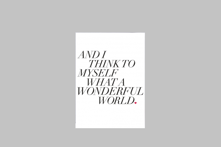 Wonderful World Card