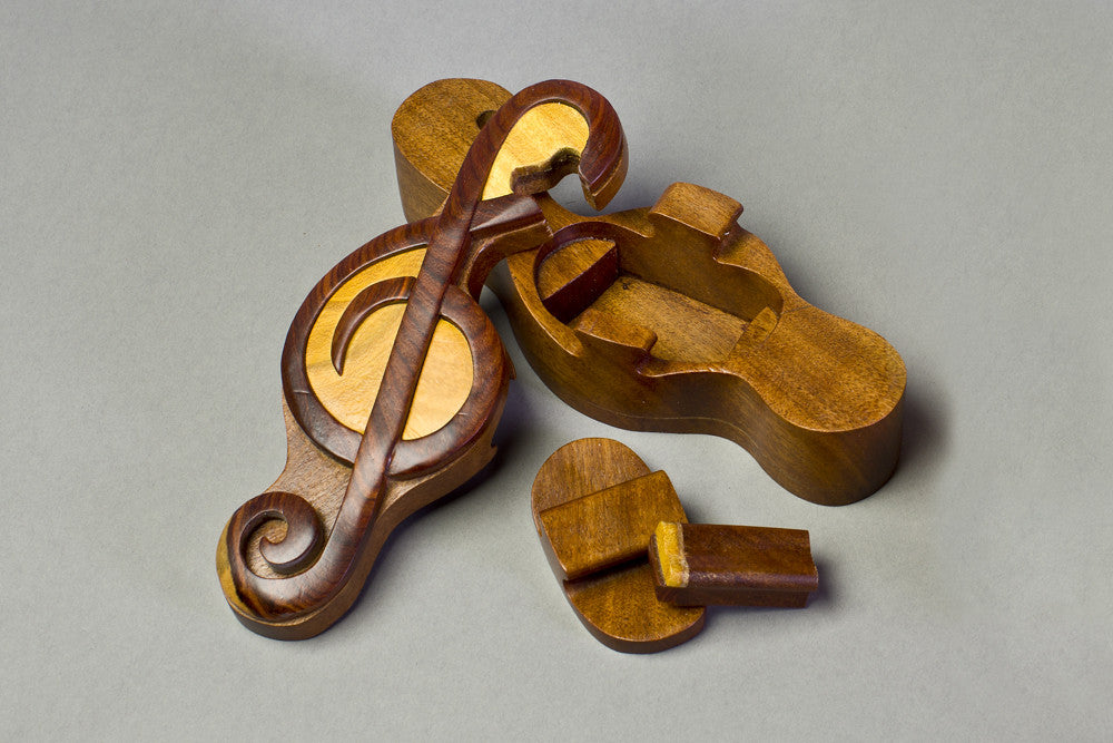 Treble Clef Puzzle Box