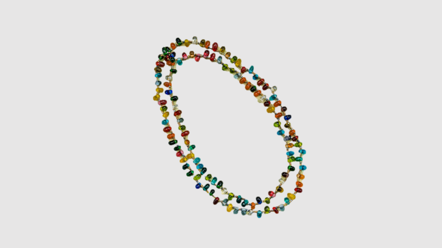 Multi-colored Glass Necklace