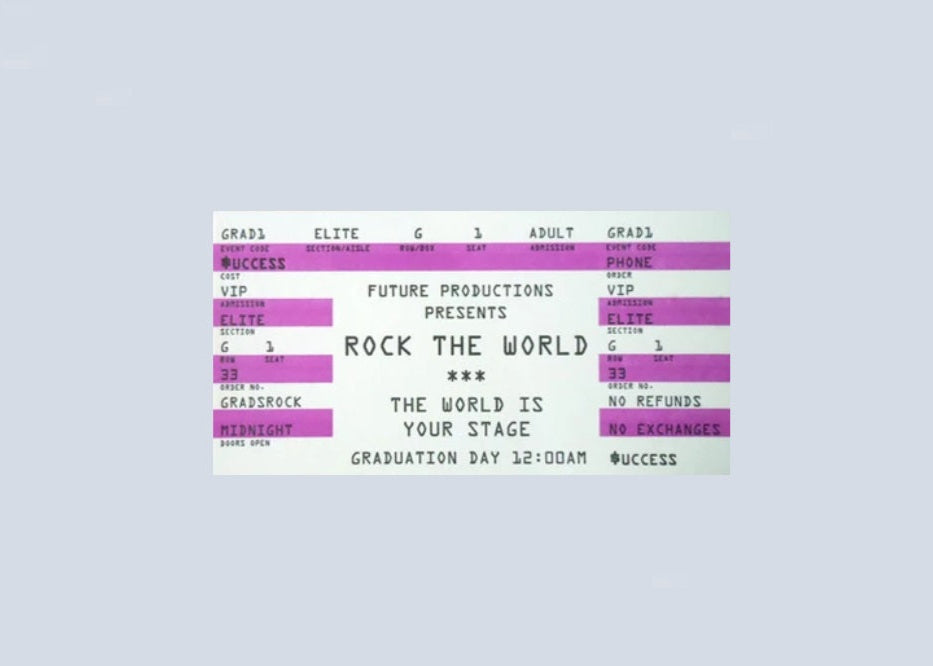 Rock the World Ticket Card