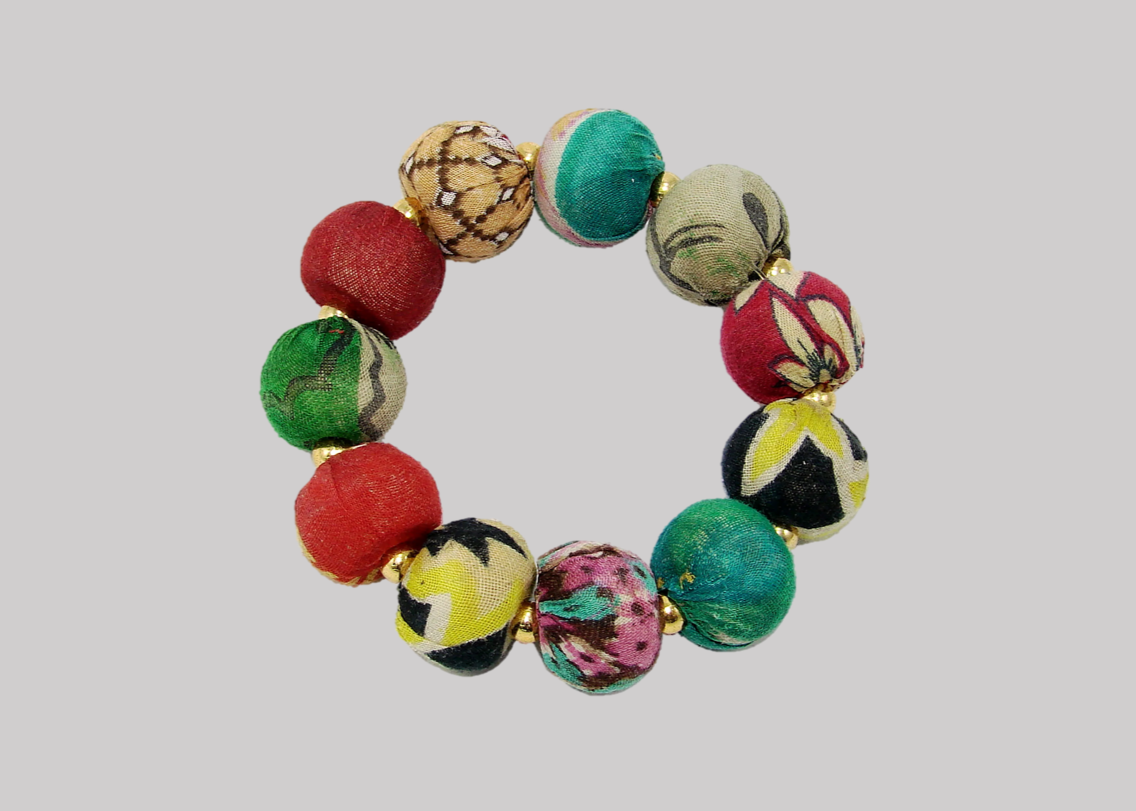 Kantha Bauble Bracelet