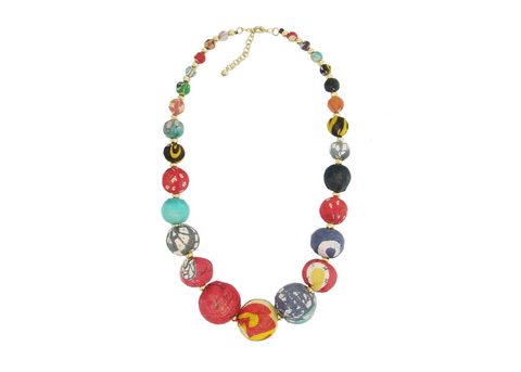 Kantha Statement Necklace
