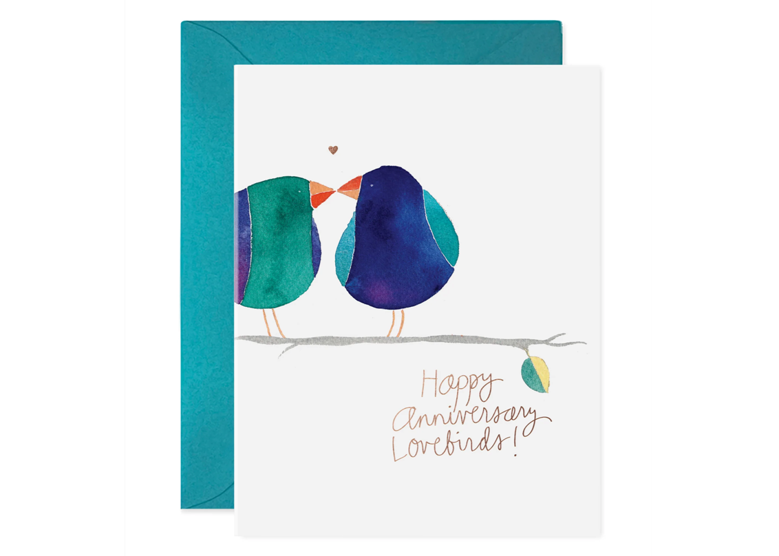 Anniversary Lovebirds Card