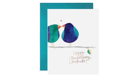 Anniversary Lovebirds Card
