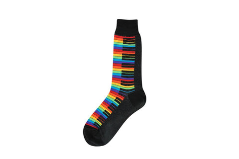 Men’s Rainbow Piano Socks