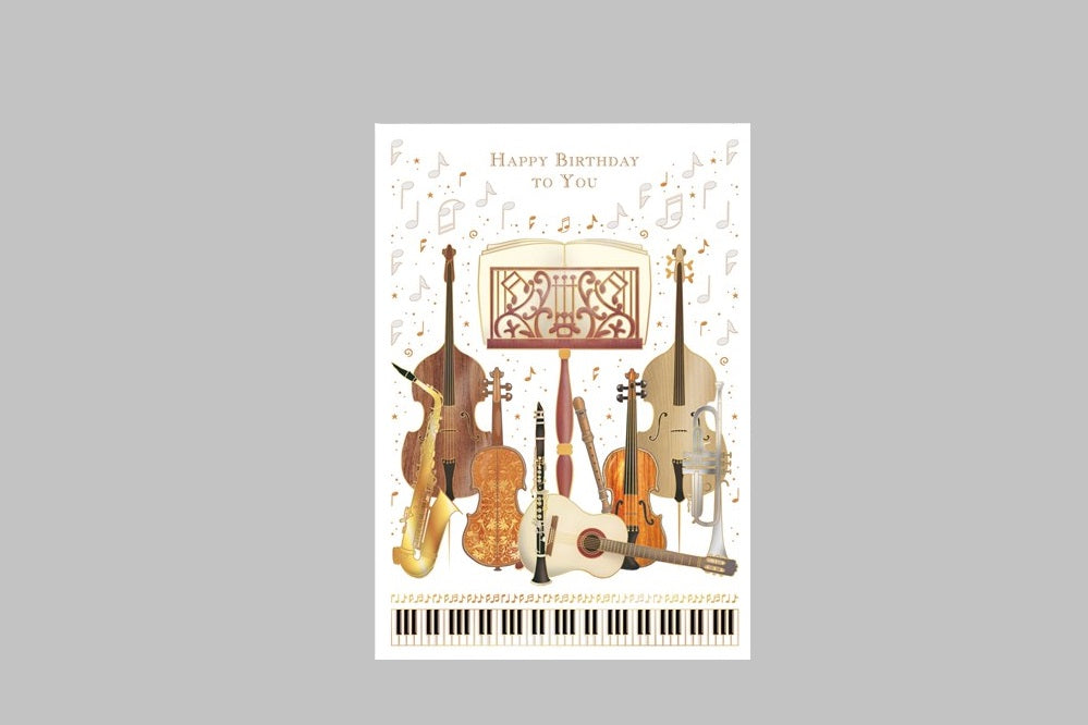 Happy Birthday Instruments Card