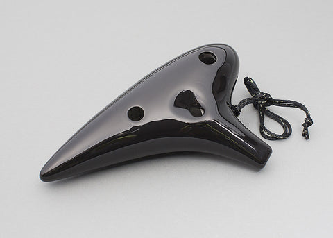 Twelve-Hole Tenor Ocarina (Black)