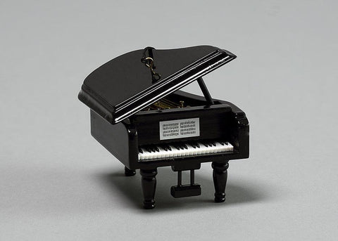 Black Grand Piano Ornament