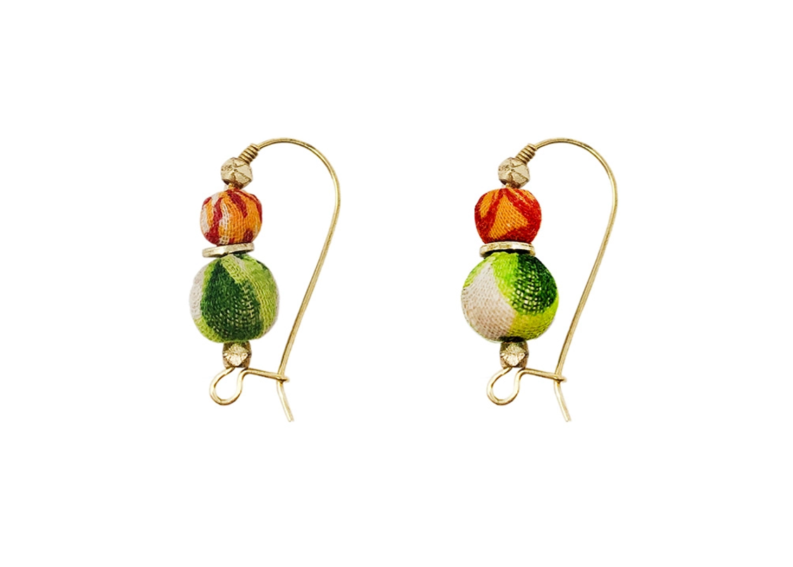 Paired Kantha Earrings