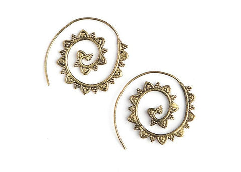 Upwards Spiral Earrings