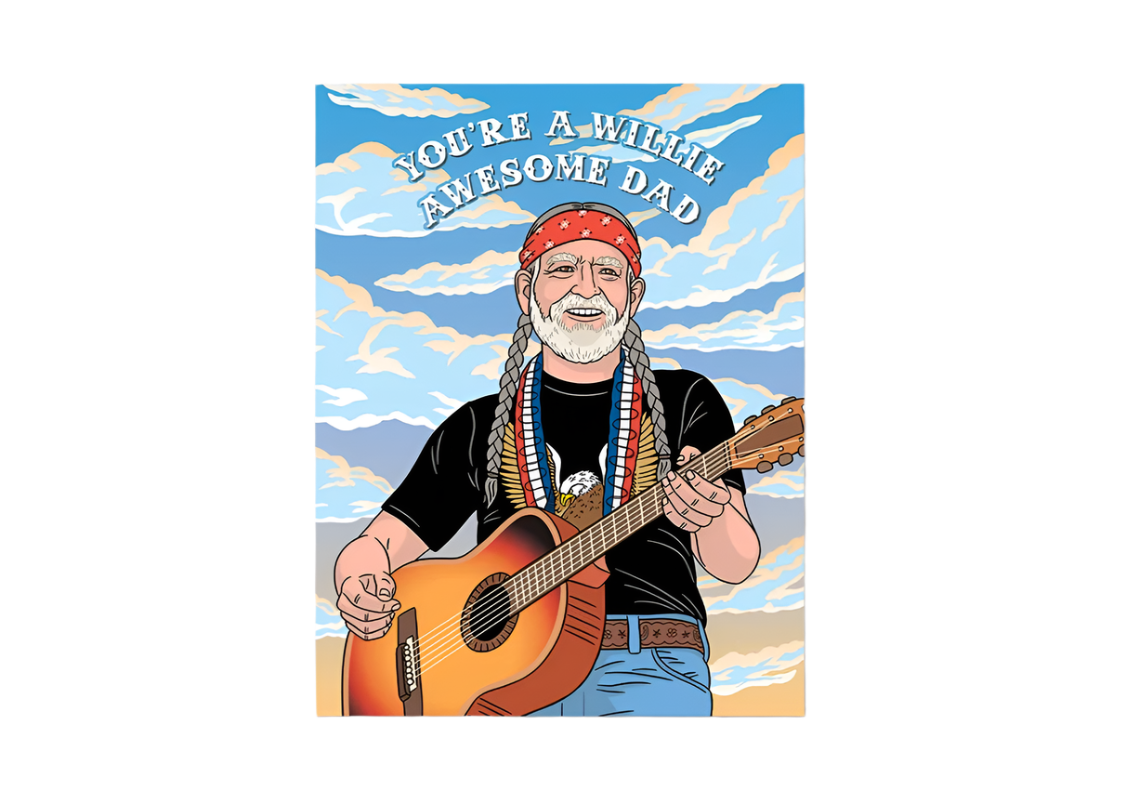 Willie Awesome Dad Card